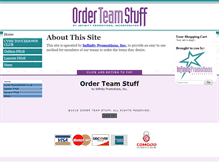 Tablet Screenshot of orderteamstuff.com